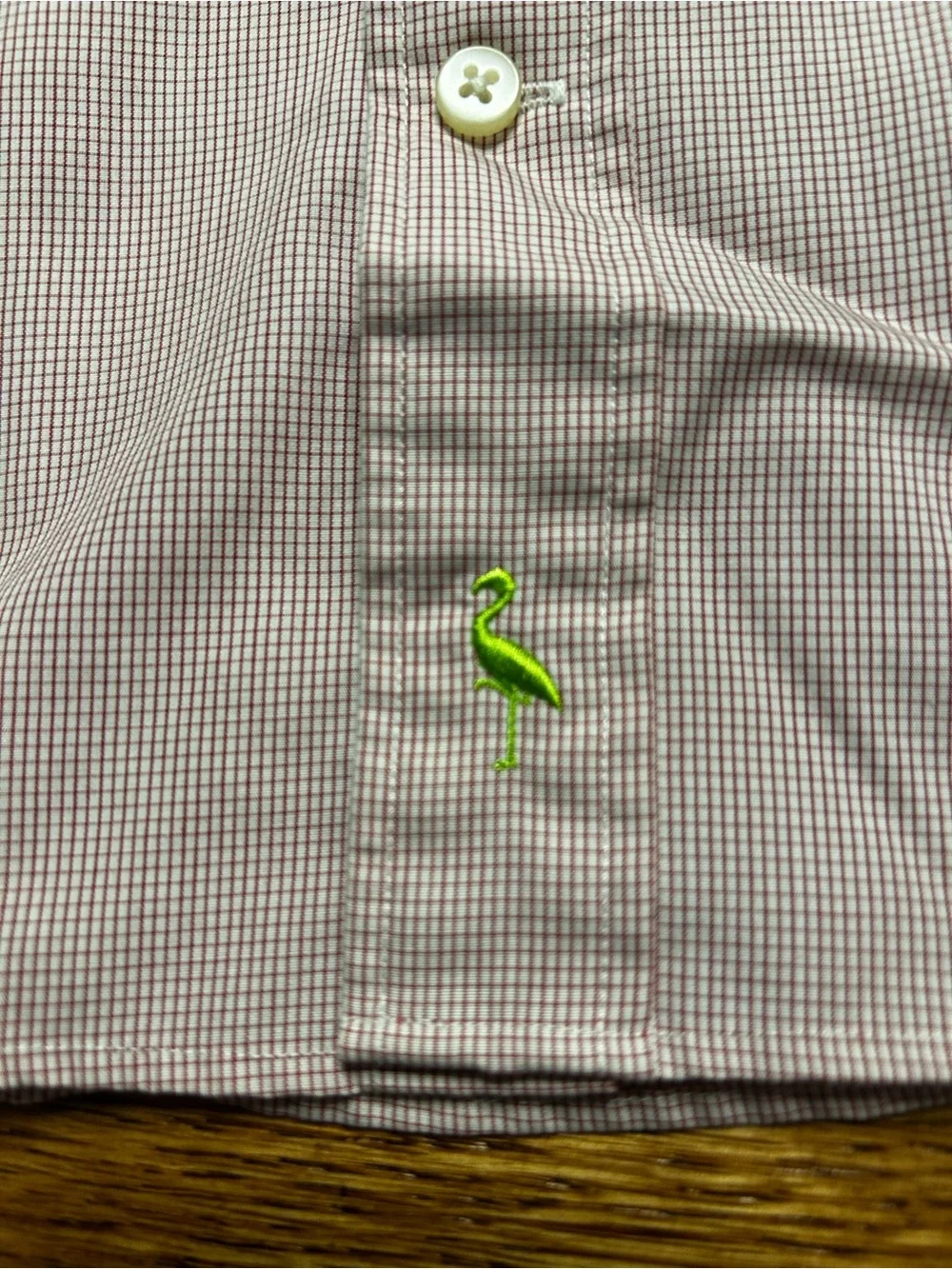 Tailorbyrd Pale White Red Button Up Boy’s Dress Shirt